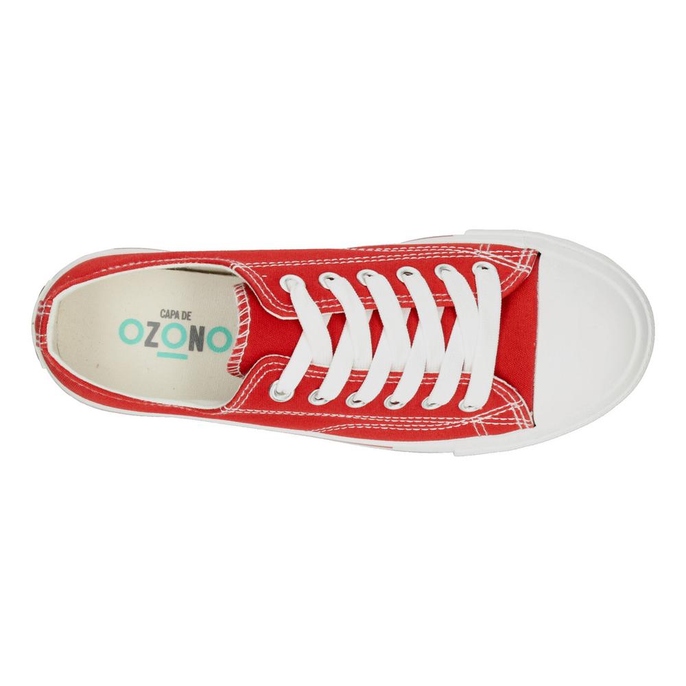 Foto 9 pulgar | Tenis Ozono Blanco Para Mujer [ozo2898] Blanco