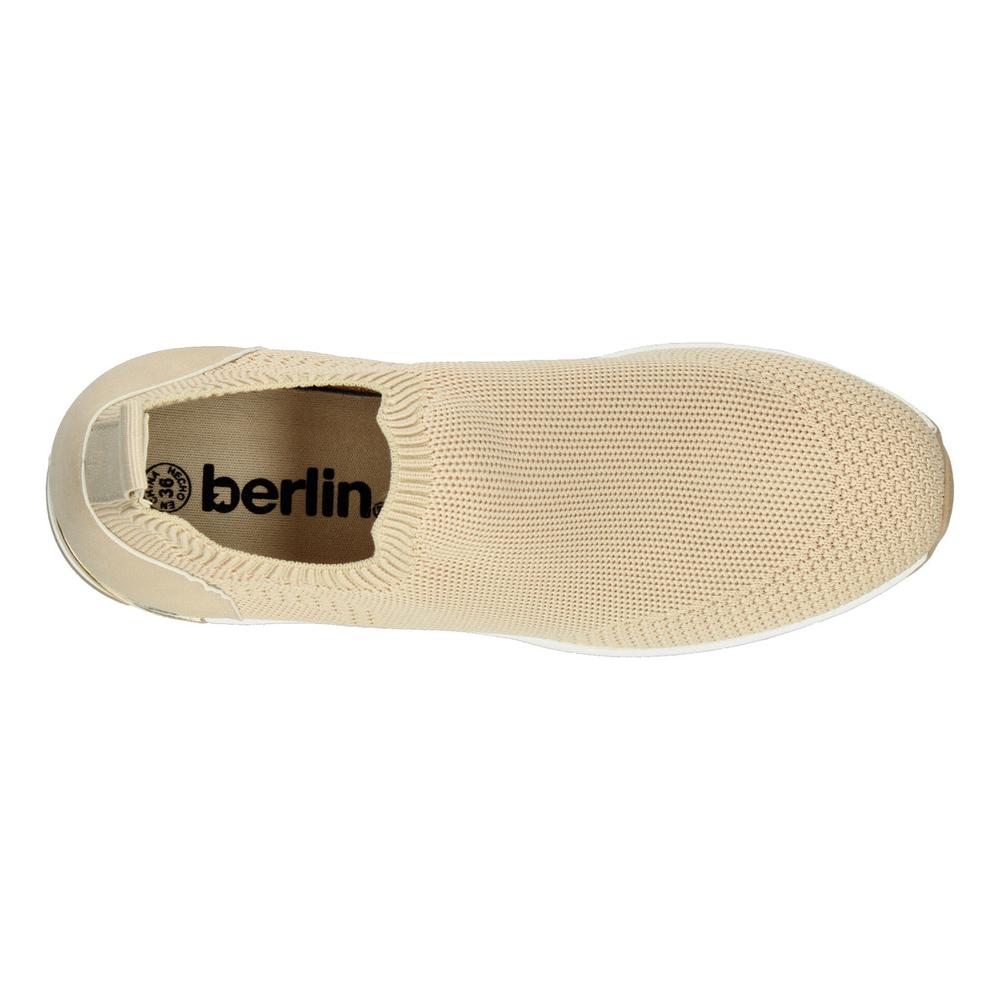 Foto 9 pulgar | Tenis Mujer Berlin Con Plataforma Platform Color Beige Beige