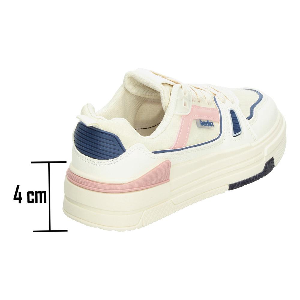 Foto 4 pulgar | Tenis Berlin Beige Para Mujer [bli93] Azul