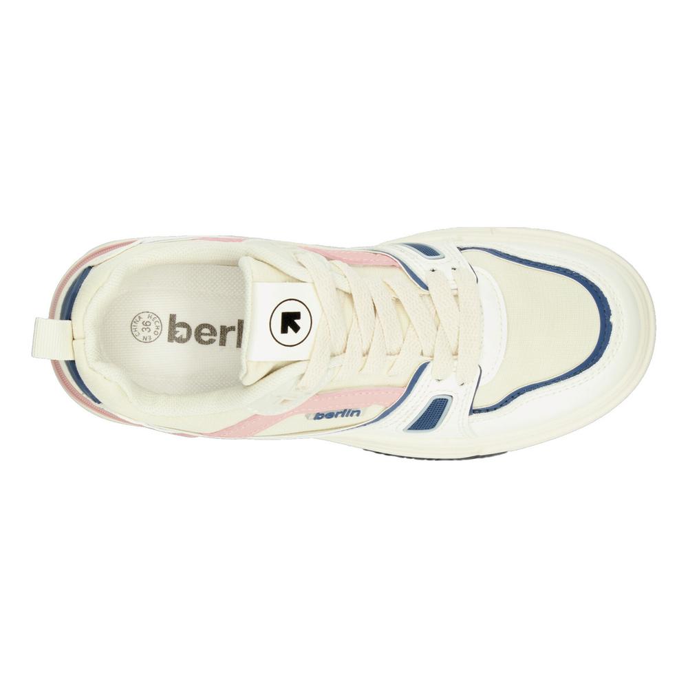 Foto 9 pulgar | Tenis Berlin Beige Para Mujer [bli93] Azul