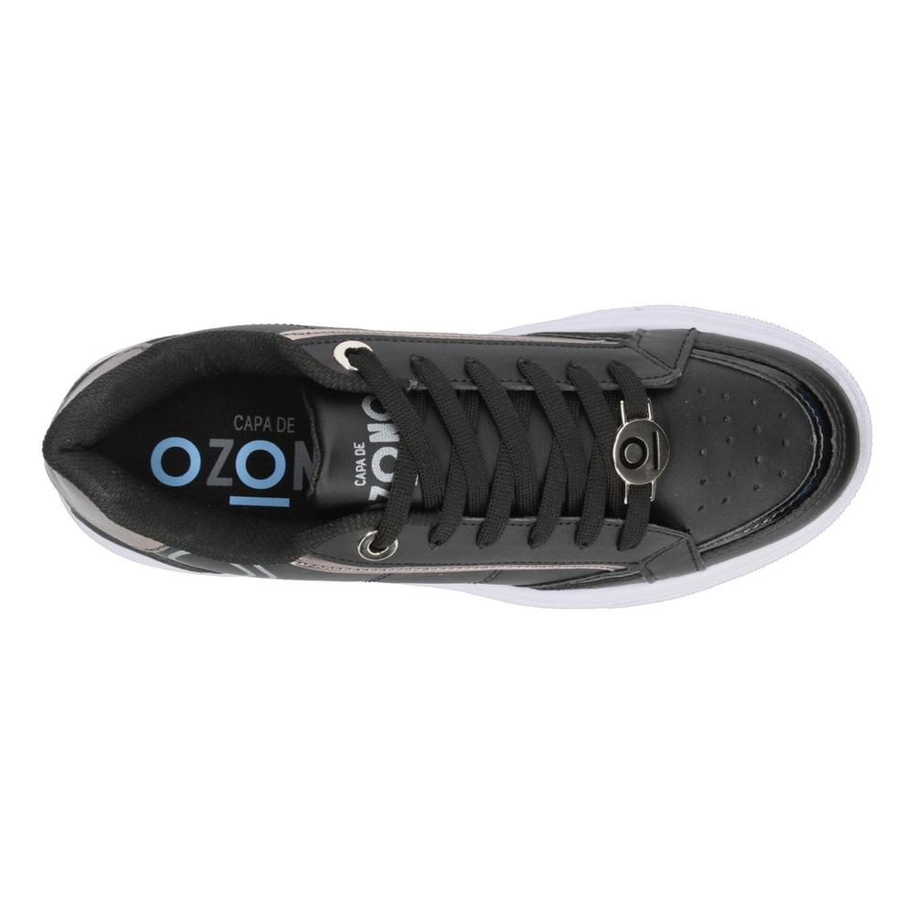 Foto 9 pulgar | Tenis Ozono Negro Para Mujer [ozo2897] Negro
