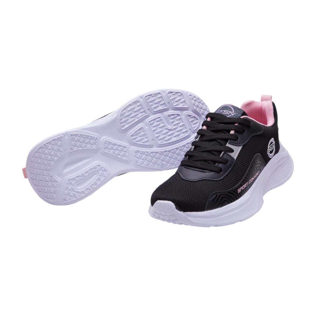 Foto 5 pulgar | Tenis Calzado Watanabe Color Negro Mujer Deportivos Textil