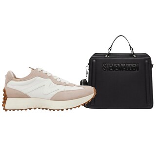 Foto 1 | Tenis Steve Madden Campo Beige Y Bolsa Bebelyn para Mujer
