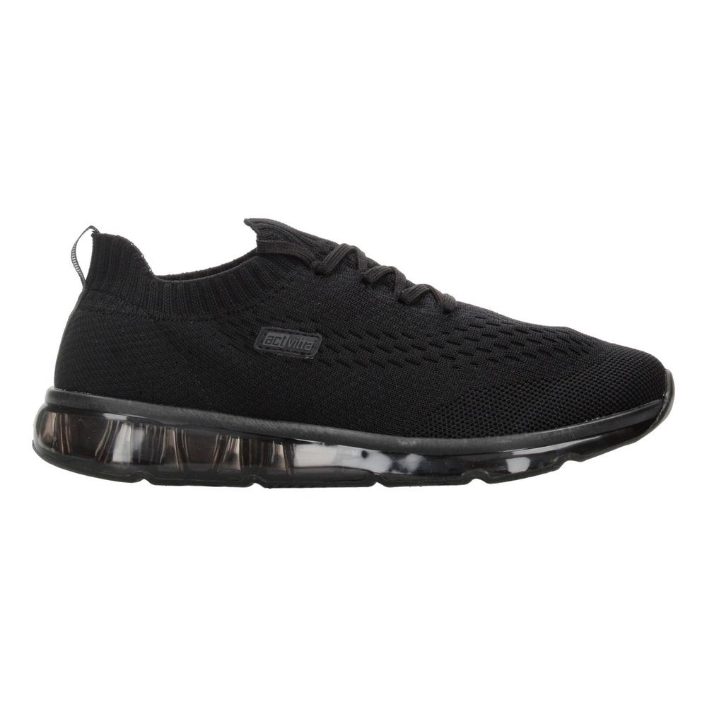 Tenis Deportivos Mujer Actvitta Negro De Tejido Tela Tipo Calceta Originales Cómodo Ligeros Casuales Negro