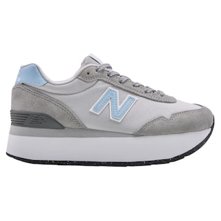 Foto 2 | Tenis Deportivos New Balance Grey 515h Platform Retro Sneaker para Mujer