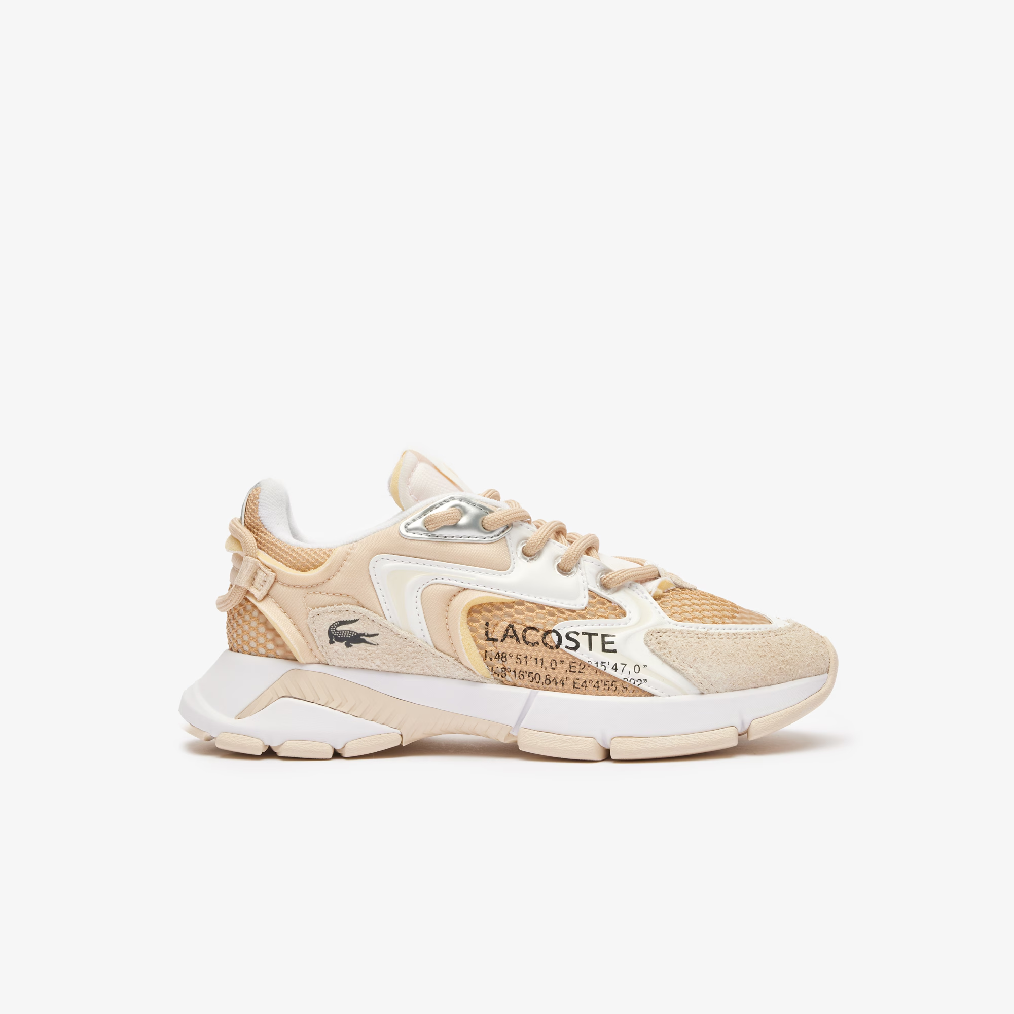 Tenis Lacoste Sneaker L003 Neo Beige Deportivos Para Mujer Moda - Original