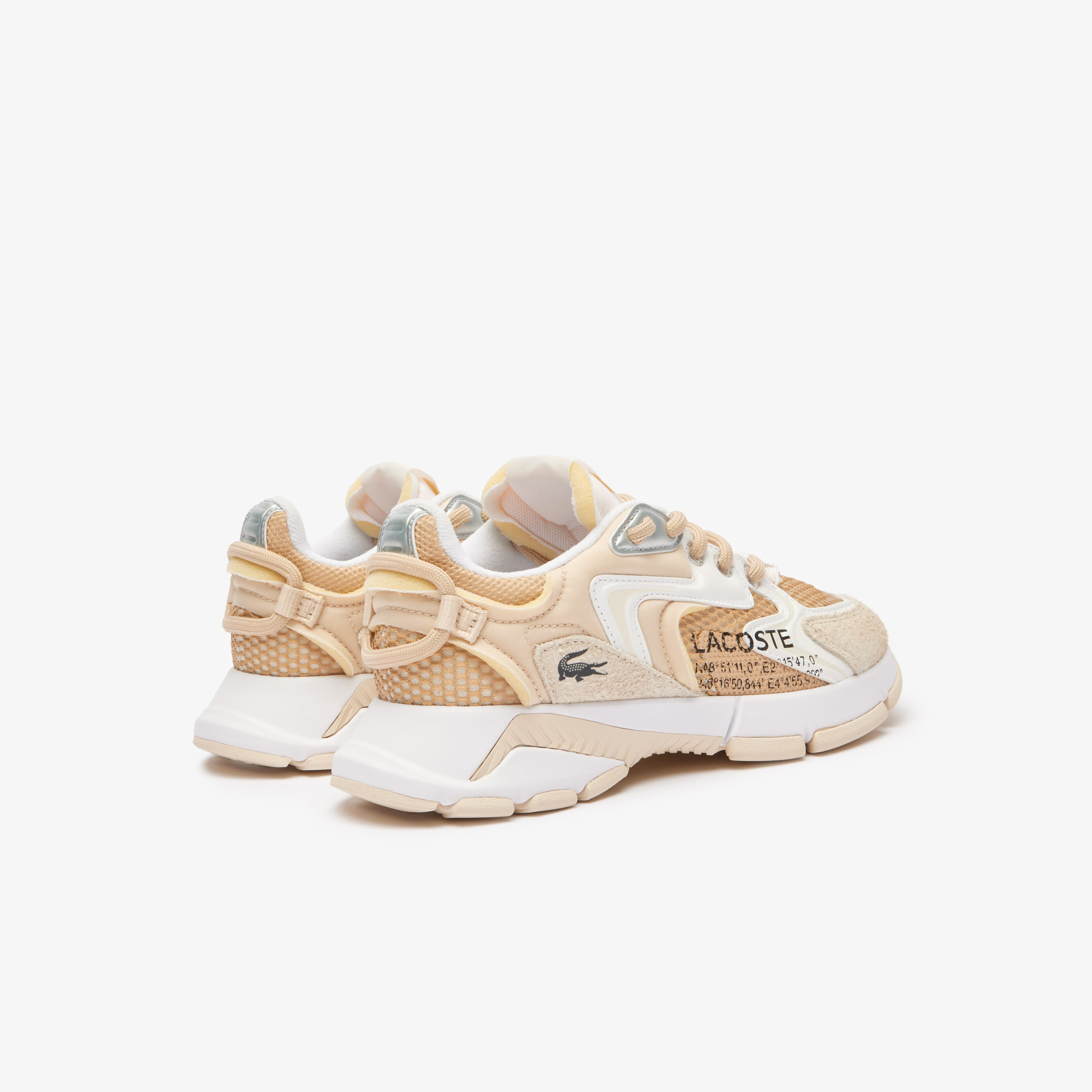 Foto 4 pulgar | Tenis Lacoste Sneaker L003 Neo Beige Deportivos Para Mujer Moda - Original