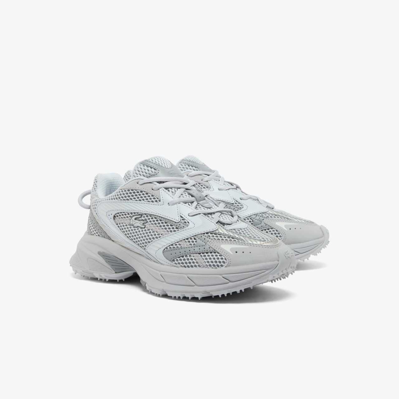 Foto 2 | Tenis Lacoste Snaekers Neo Shot 125 Deportivo Comodos De Mujer Gris - Original