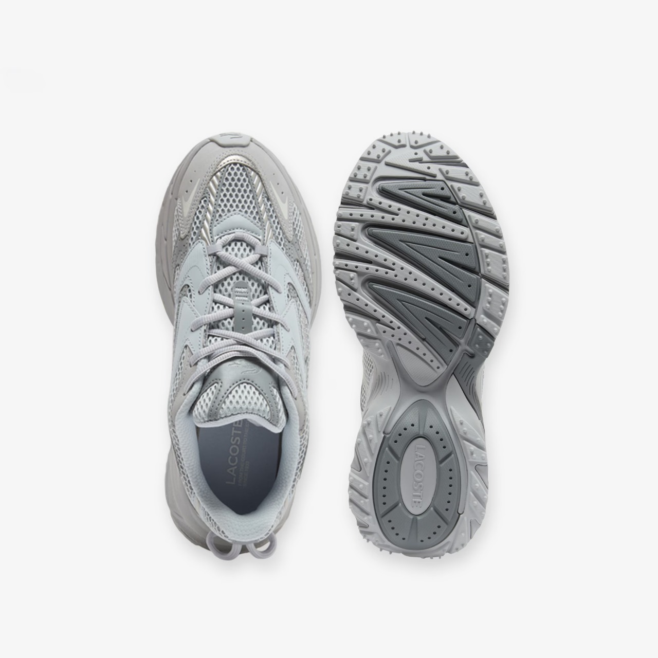 Foto 4 pulgar | Tenis Lacoste Snaekers Neo Shot 125 Deportivo Comodos De Mujer Gris - Original