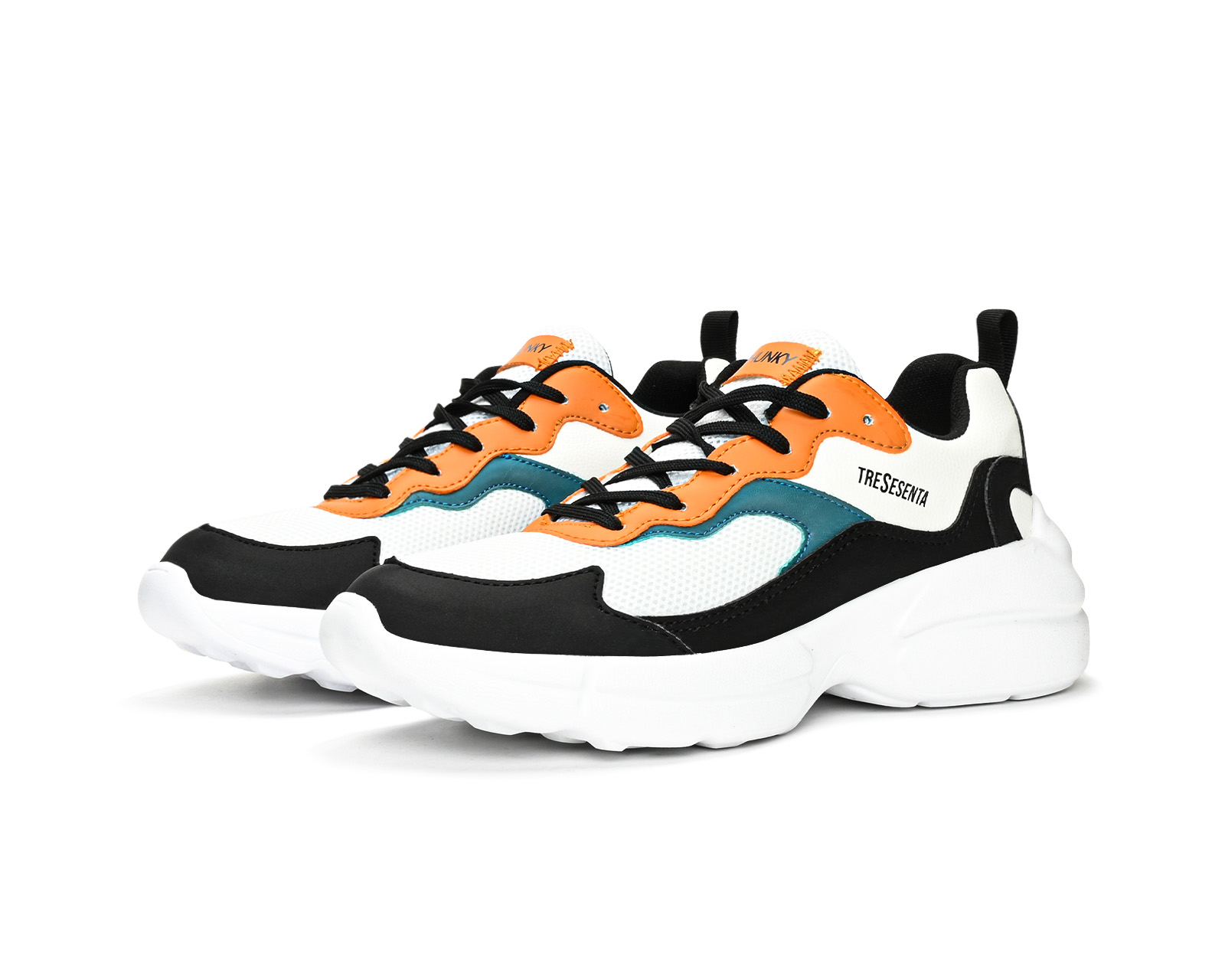 Tenis 360 Filadelfia Sneaker Deportivo Blanco-naranja