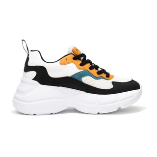 Foto 3 | Tenis 360 Filadelfia Sneaker Deportivo Blanco-naranja