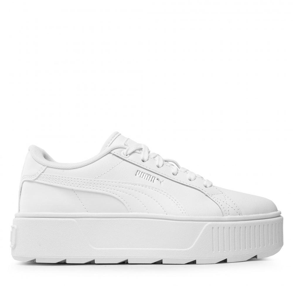 Foto 3 pulgar | Tenis Puma Casuales con Plataforma Blancos para Mujer