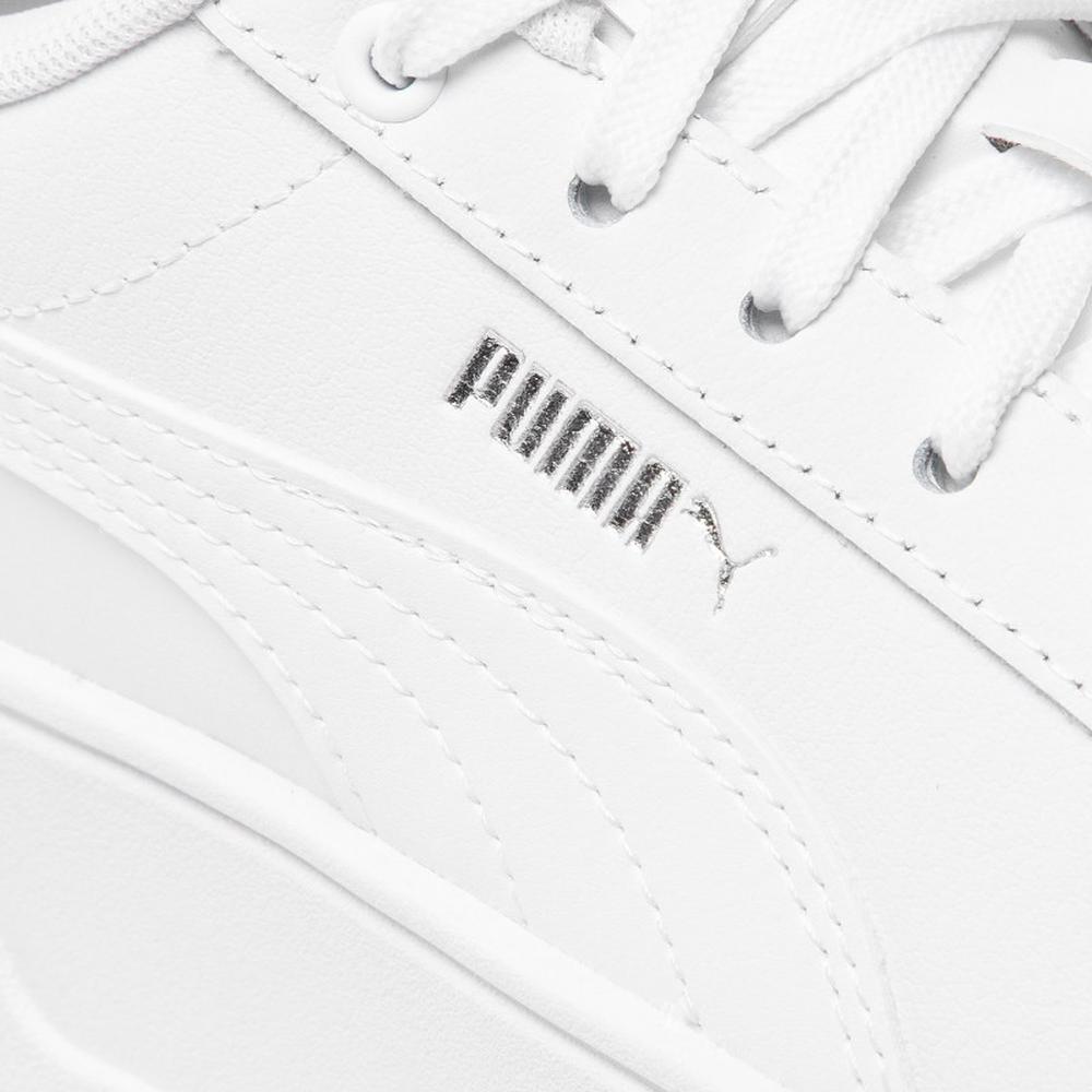 Foto 5 pulgar | Tenis Puma Casuales con Plataforma Blancos para Mujer