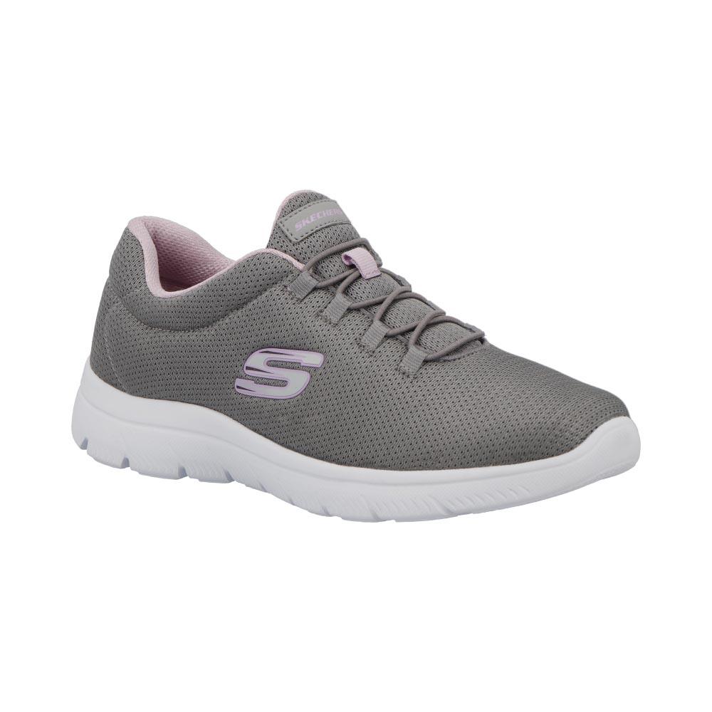 Foto 2 pulgar | Tenis Skechers Mujer color Gris para Dama Deportivos Cómodos