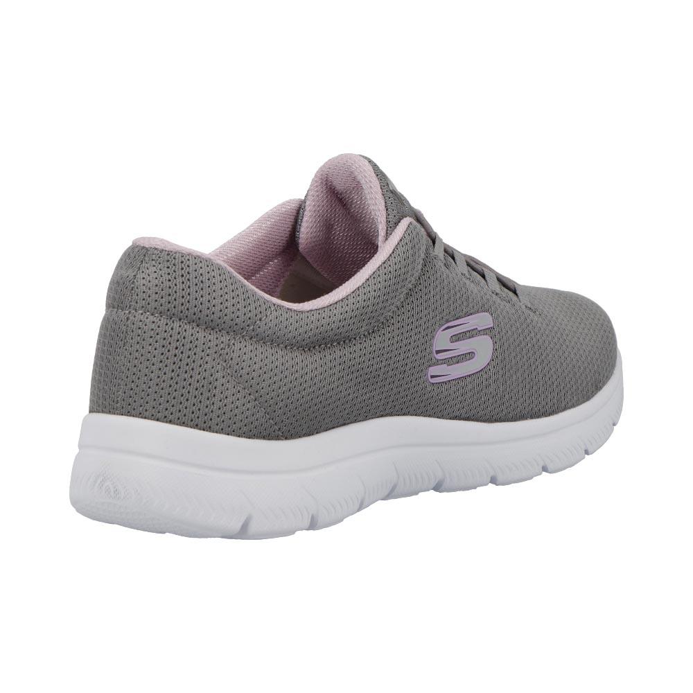 Foto 4 pulgar | Tenis Skechers Mujer color Gris para Dama Deportivos Cómodos