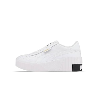 Foto 3 | Tenis Puma Cali Wedge de Plataforma Blancos para Mujer