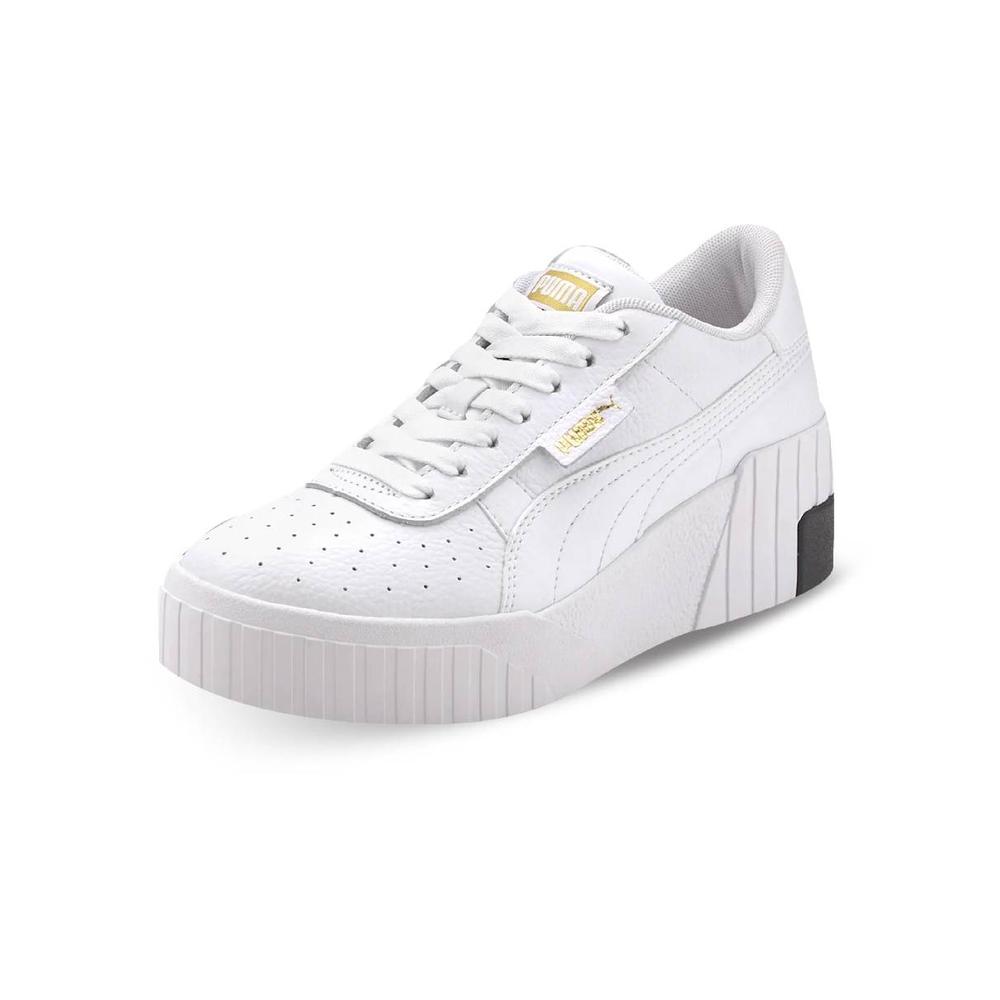 Foto 4 | Tenis Puma Cali Wedge de Plataforma Blancos para Mujer