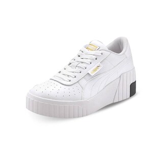 Foto 4 | Tenis Puma Cali Wedge de Plataforma Blancos para Mujer