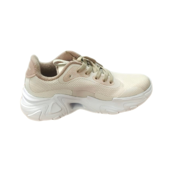 Tenis Court  A7905t color Beige para Mujer