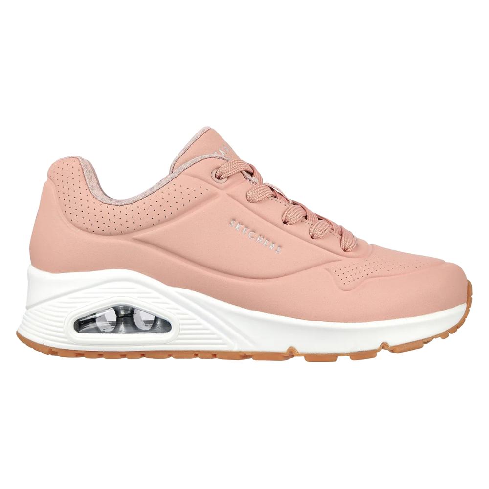 Tenis Skechers Uno 73690BLSH color Rosa Cómodo Sport Caminar para Mujer