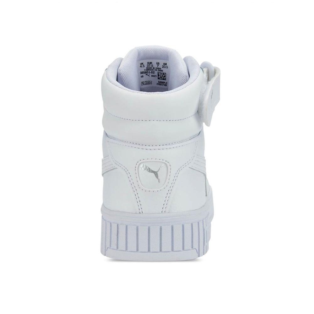 Foto 5 pulgar | Tenis Puma Carina 2.0 Mid Blancos para Mujer