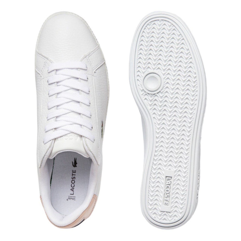 Foto 5 pulgar | Tenis Lacoste Graduate Blanco Con Talon Rosa Claro 39sfa0015mx83