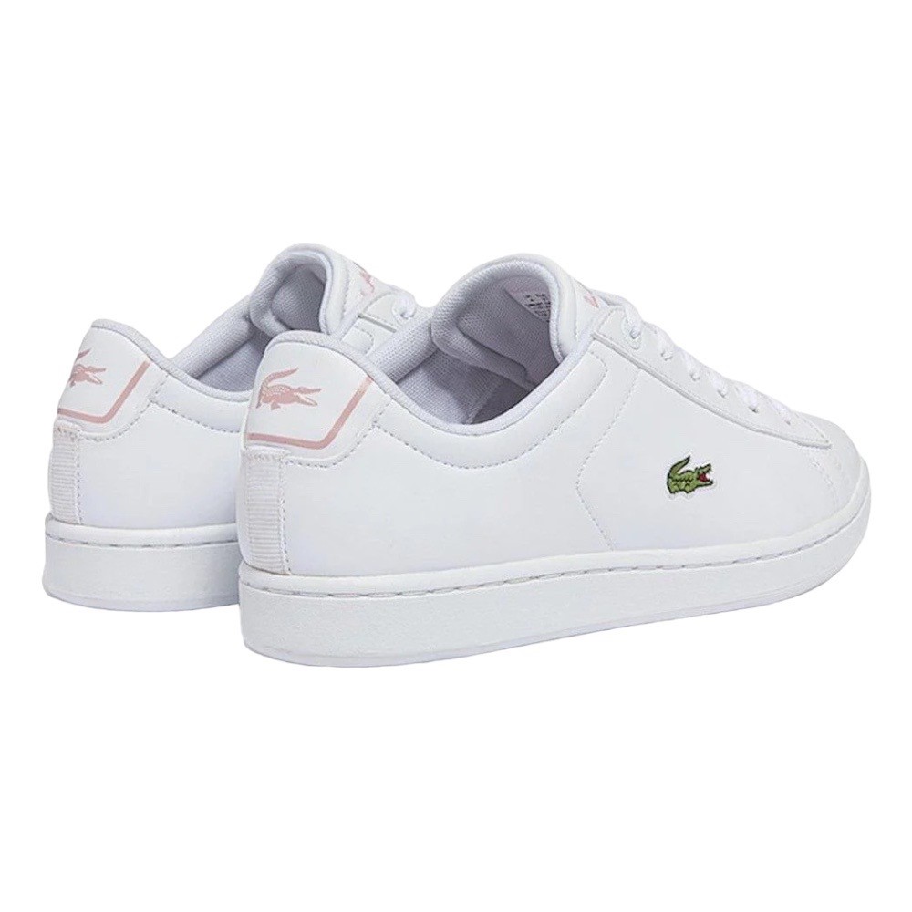 Foto 4 pulgar | Tenis Lacoste Carnaby Evo Blanco Con Rosa 42suj0002mx14