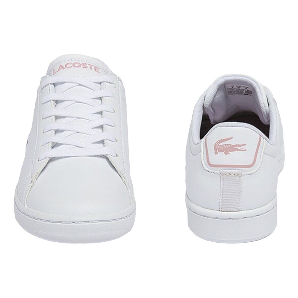 Foto 6 pulgar | Tenis Lacoste Carnaby Evo Blanco Con Rosa 42suj0002mx14