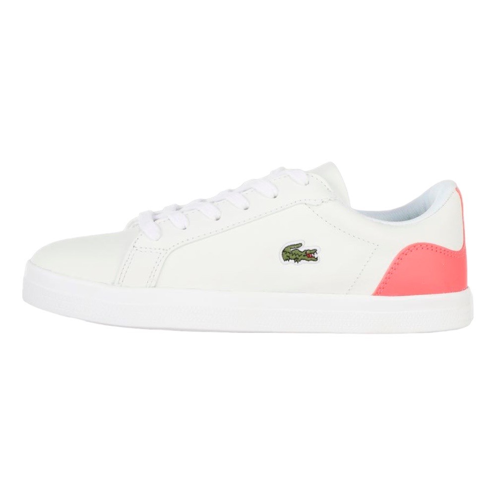 Foto 2 pulgar | Tenis Lacoste Lerond Blanco Con Dark Pink De Piel