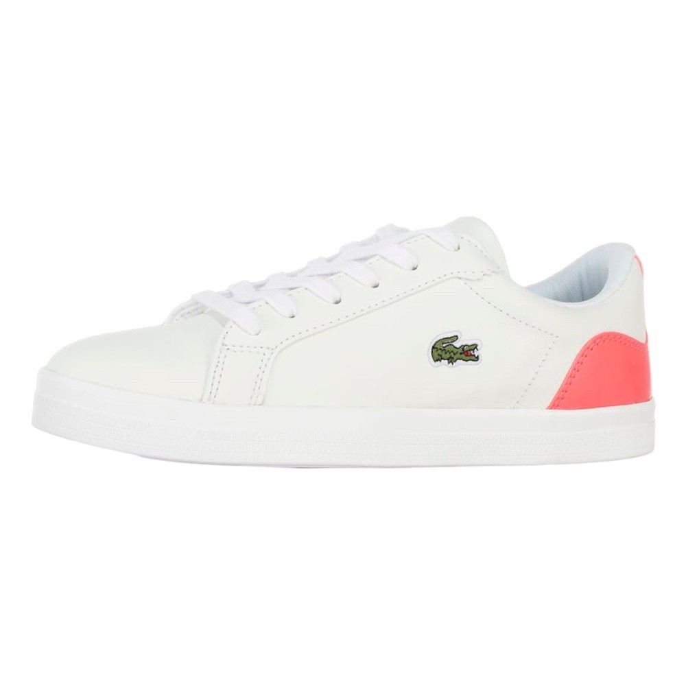 Foto 3 pulgar | Tenis Lacoste Lerond Blanco Con Dark Pink De Piel