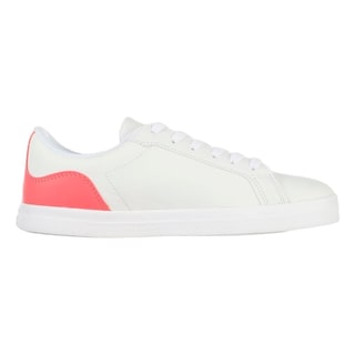 Foto 3 | Tenis Lacoste Lerond Blanco Con Dark Pink De Piel