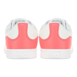 Foto 4 | Tenis Lacoste Lerond Blanco Con Dark Pink De Piel