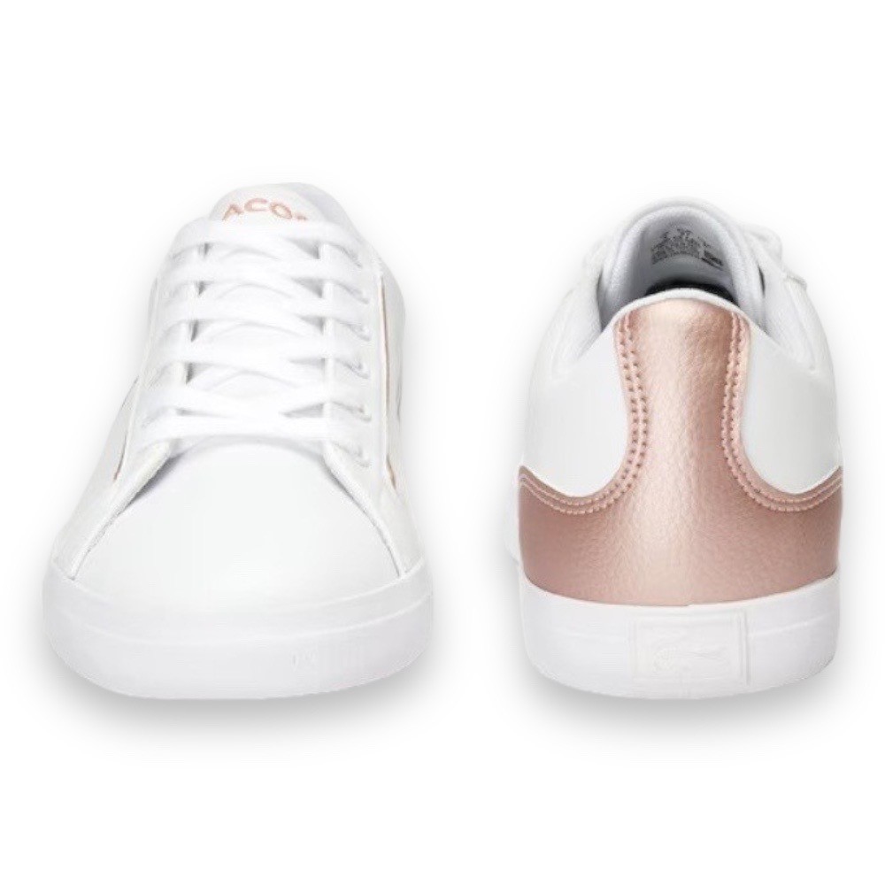 Foto 5 | Tenis Lacoste Lerond 319 Blanco con Rosa Metálico