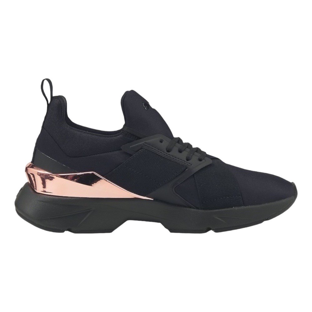 Foto 4 pulgar | Tenis Puma Muse X5 Metallic Negro con Rosa para Mujer