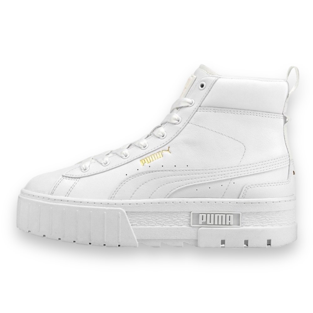 Foto 2 pulgar | Tenis Puma Mayze Mid Triple Blancos