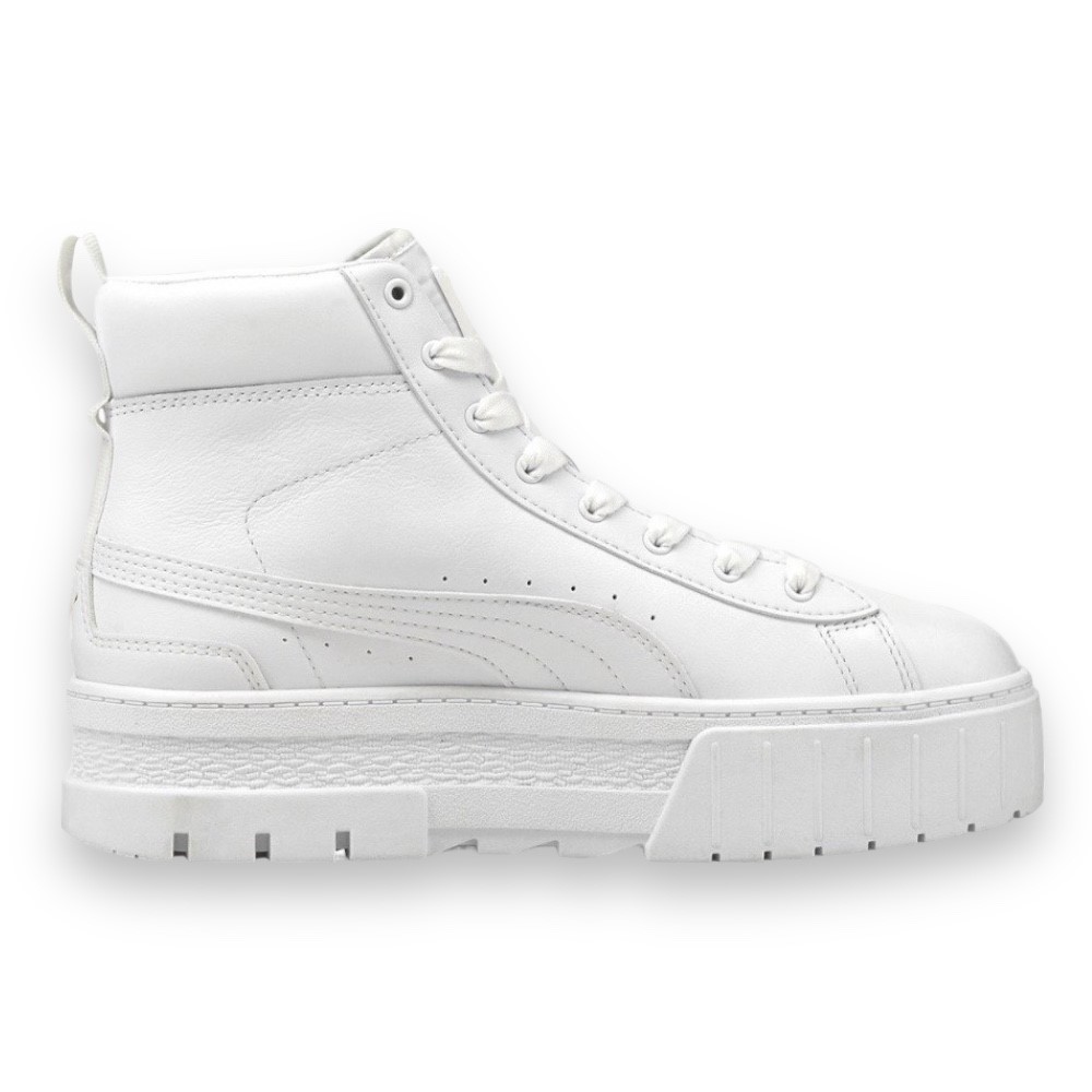 Foto 3 pulgar | Tenis Puma Mayze Mid Triple Blancos