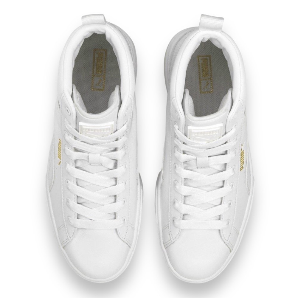 Foto 5 pulgar | Tenis Puma Mayze Mid Triple Blancos