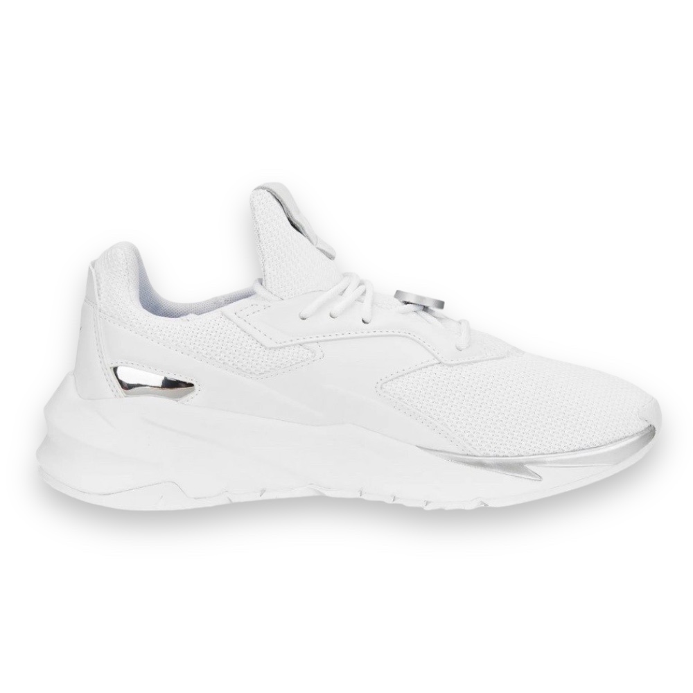 Foto 4 pulgar | Tenis Puma Fier Nitro Metallic Blancos para Mujer