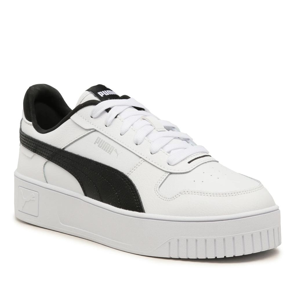 Foto 2 pulgar | Tenis Puma Carina Street Blancos para Mujer