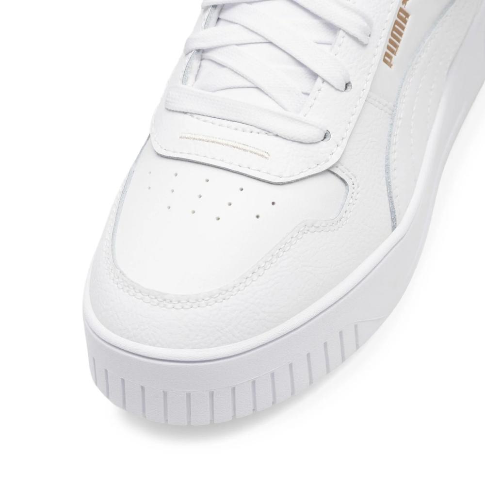 Foto 5 pulgar | Tenis Puma Carina Street Mid Blancos para Mujer