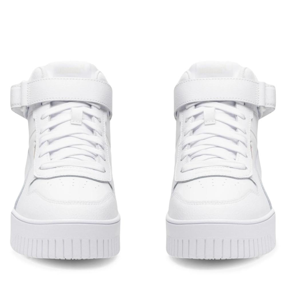 Foto 6 pulgar | Tenis Puma Carina Street Mid Blancos para Mujer