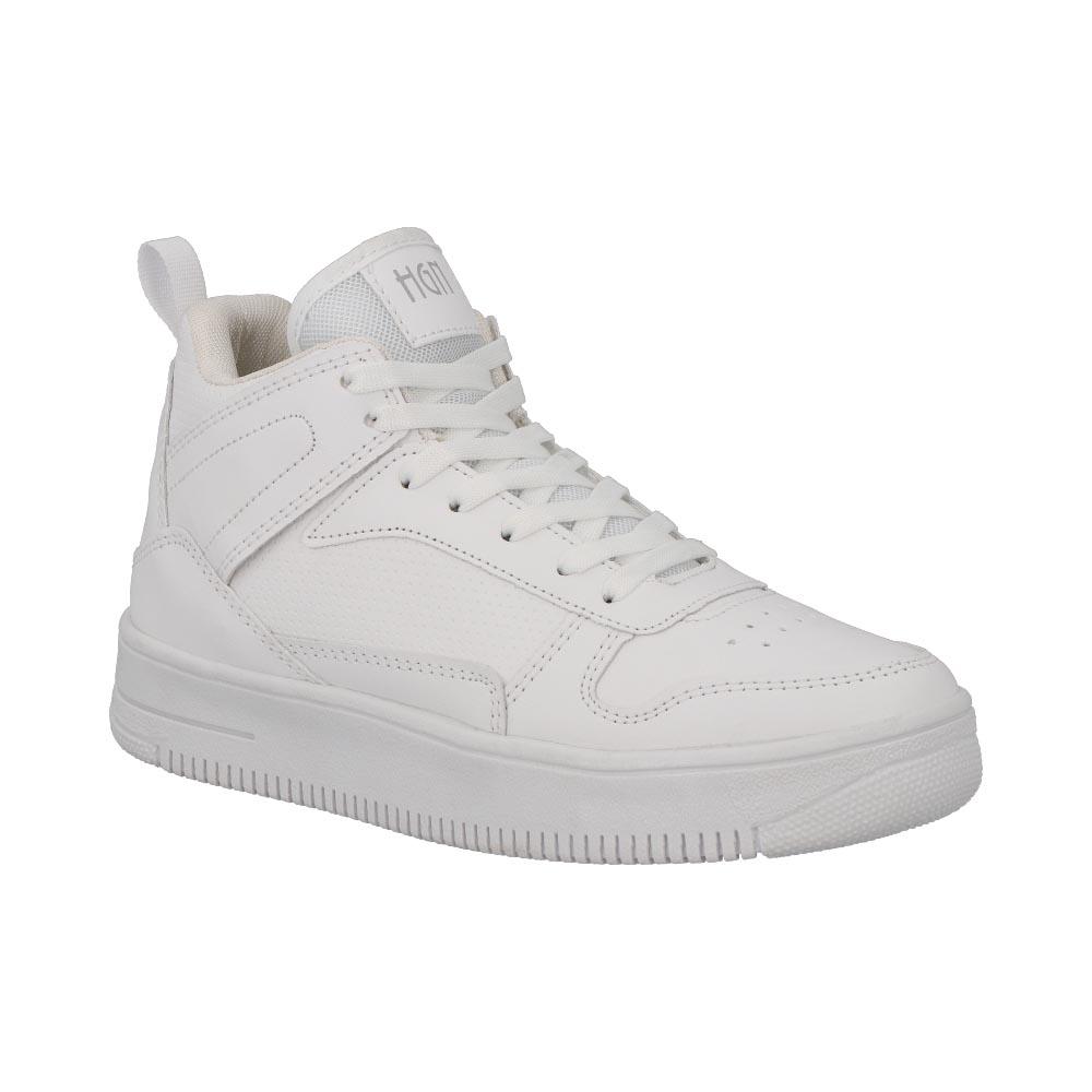 Tenis Bota Mujer Hgn By Mr Shu Velcro Basquet Urbanos Blanco