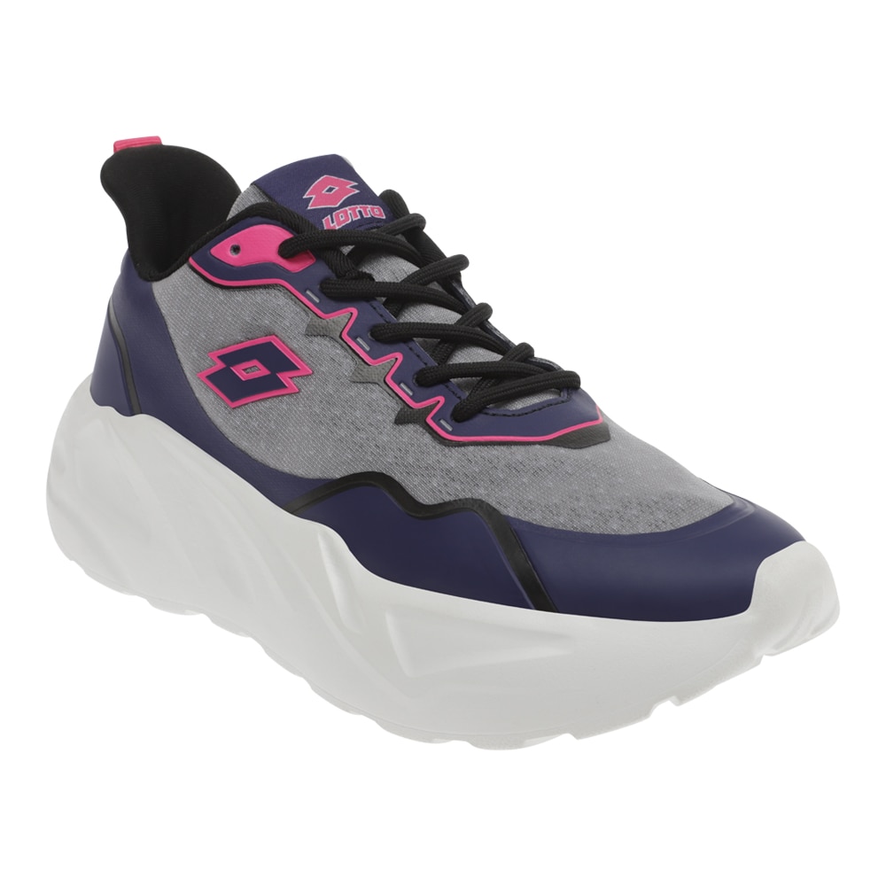 Tenis Casual Dama Lotto Complex Gris Oscuro Coppel