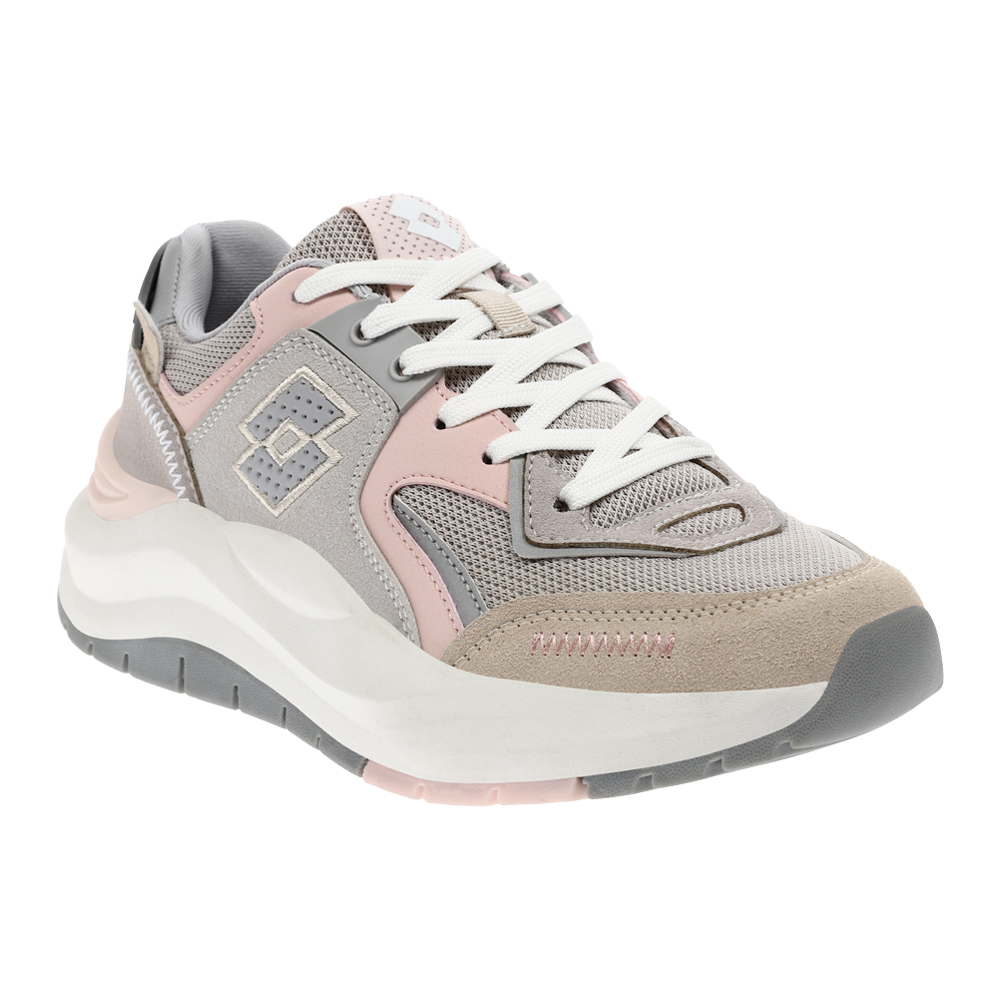 Tenis Lotto Deluxe color Gris para Mujer