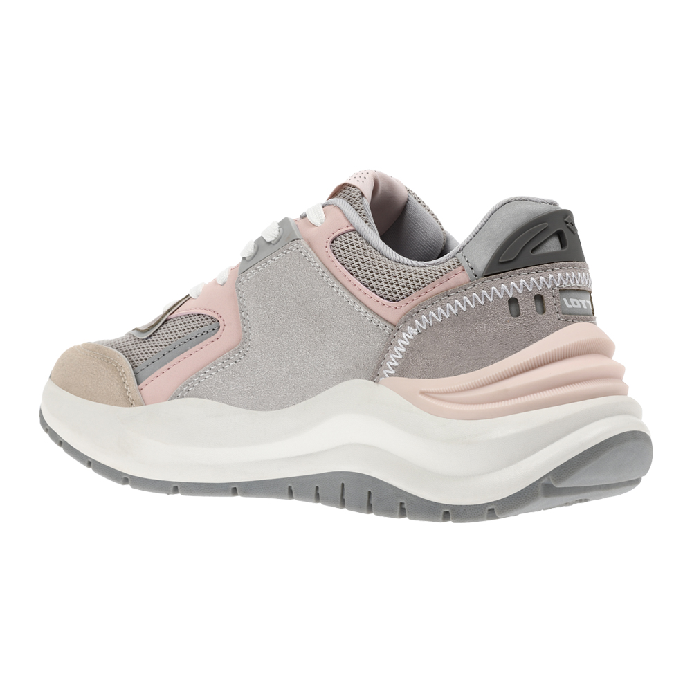 Foto 4 pulgar | Tenis Lotto Deluxe color Gris para Mujer