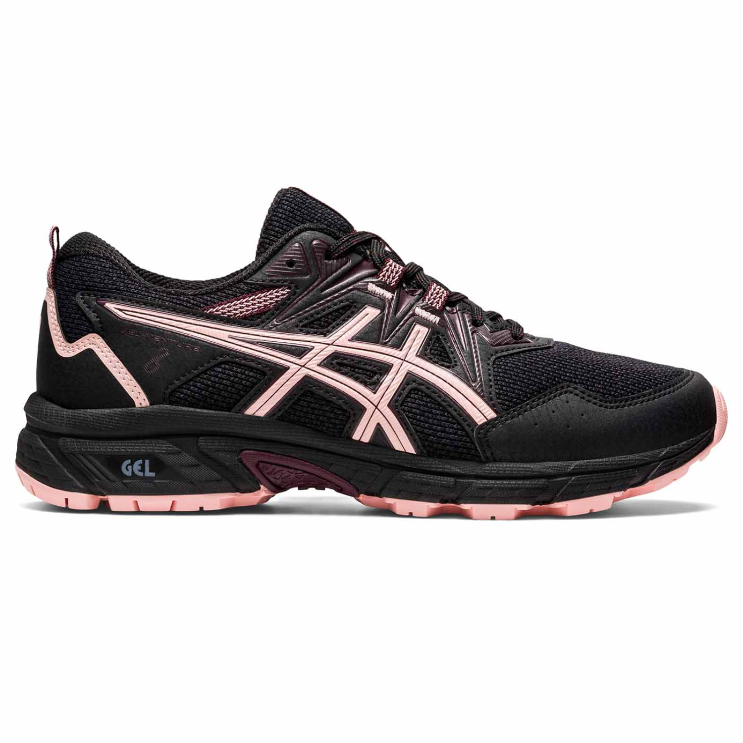 Foto 3 pulgar | Tenis Asics Venture 1012a708009 Negros para Mujer