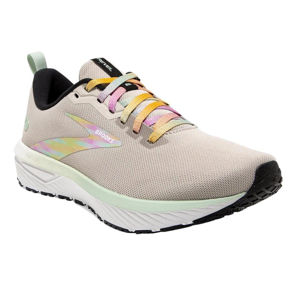 Foto 4 pulgar | Tenis Brooks Revel 6 Beige para Mujer