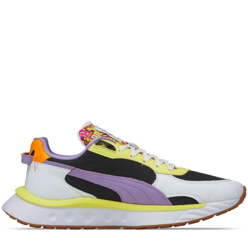 Foto 2 | Tenis Puma Wild Rider Romero Britto 381097-01 Blancos para Mujer