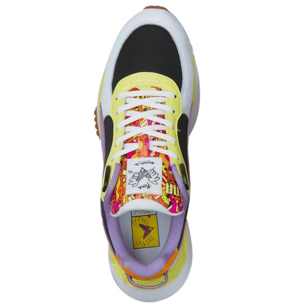 Foto 4 pulgar | Tenis Puma Wild Rider Romero Britto 381097-01 Blancos para Mujer