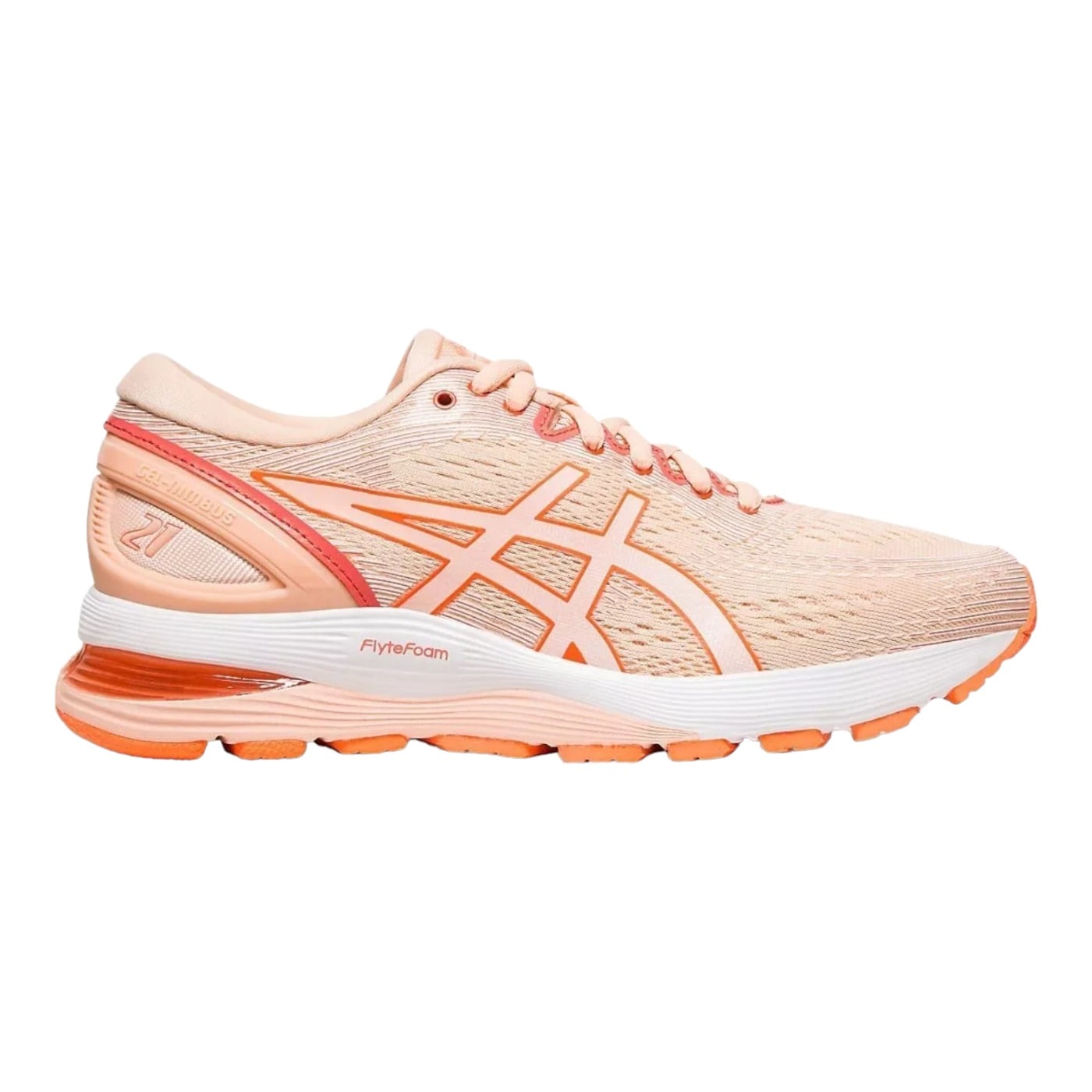 Tenis Asics Gel Nimbus 21 Rosas 1012a156701 para Mujer $2,149